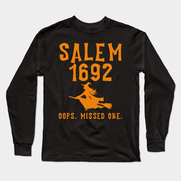 Salem 1692 Long Sleeve T-Shirt by Peach Lily Rainbow